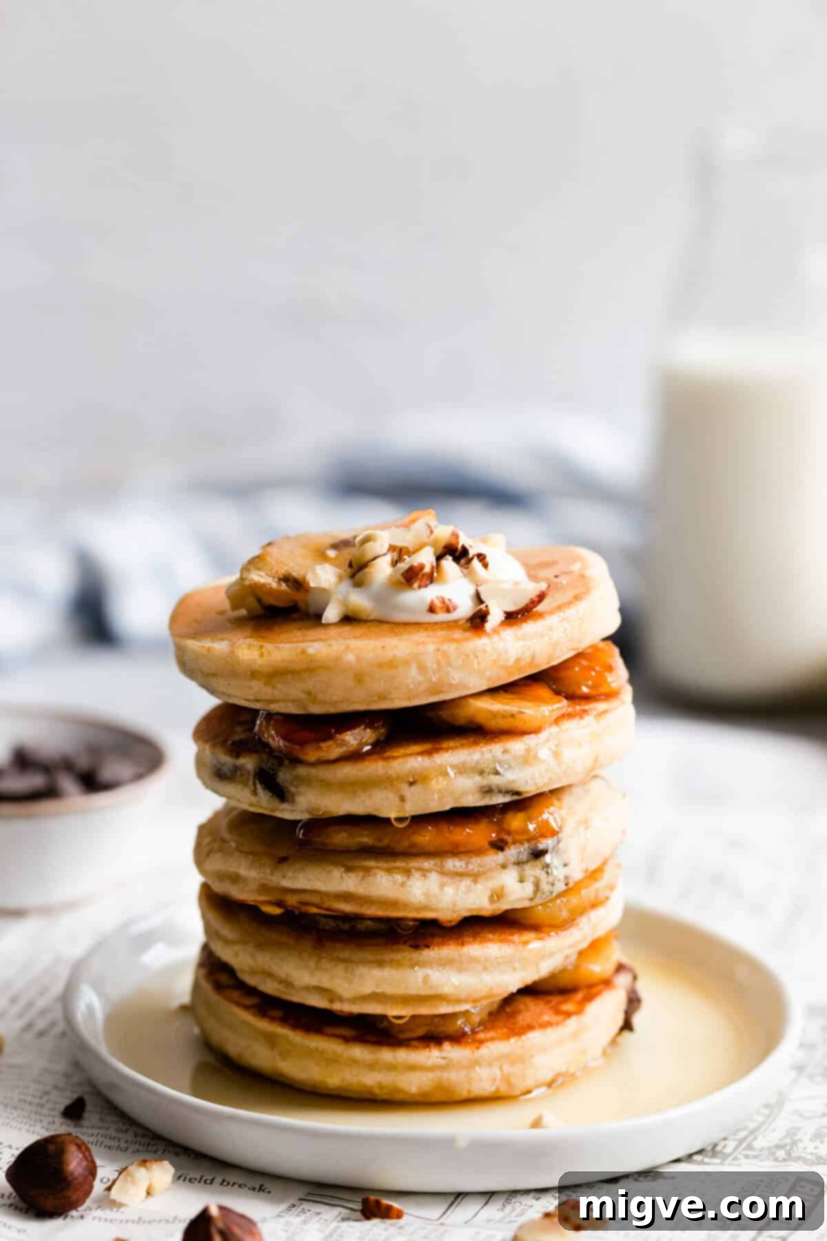 Caramelized Banana Hazelnut Stack 1 featured 10054