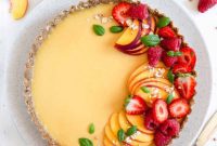 Wholesome Golden Peach Tart