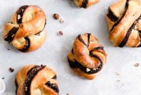 Swirled Chocolate Hazelnut Babka Buns