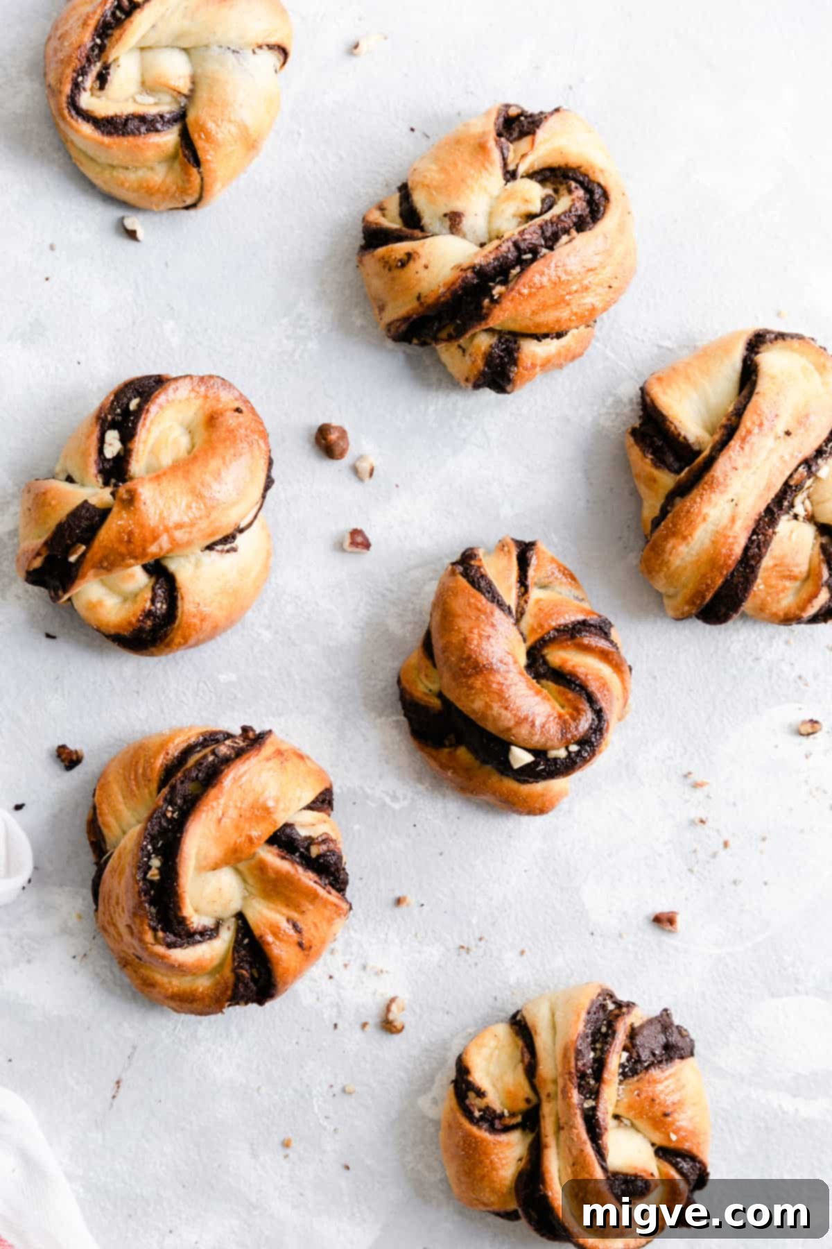 Swirled Chocolate Hazelnut Babka Buns 1 featured 11355