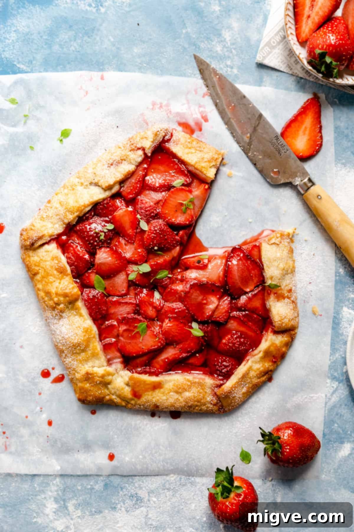 Rustic Strawberry Galette 1 featured 11587