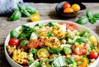 Grilled Sweet Corn and Tangy Feta Medley