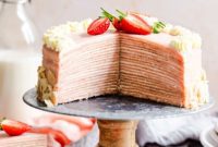 Delicate Strawberry Crepe Dream