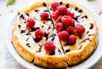 Decadent Raspberry Ripple Cheesecake