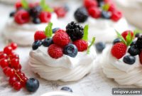 Crisp & Creamy Vegan Berry Pavlovas