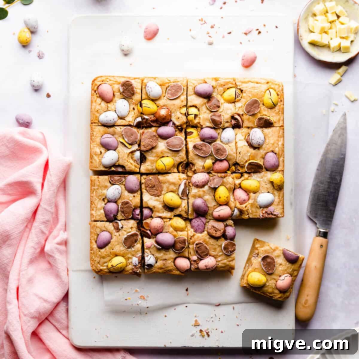 Speckled Spring Blondies 1 featured 15137