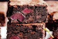 Decadent Chocolate Cherry Brownies