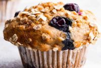 Bursting Blueberry Banana Muffins