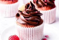 Decadent Raspberry Chocolate Cupcakes