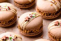 Festive Gingerbread Macarons