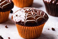 Gothic Web Fudge Muffins