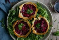 Beetroot Tarts with Cream Cheese and Chives: Recipe & Stunning Photo Backdrops