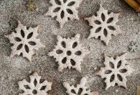Frosted Cinnamon and Maple Snowflake Cookies