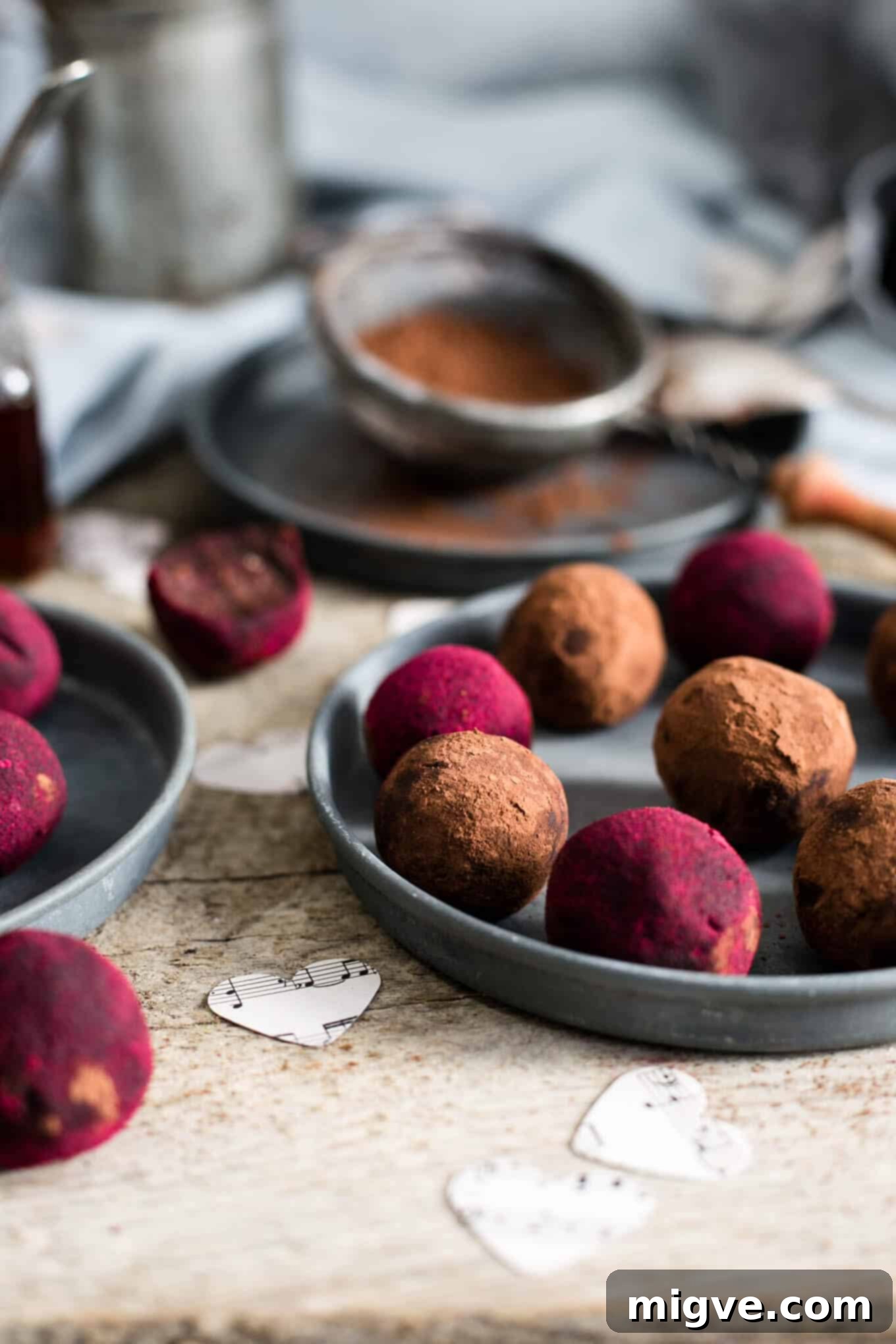 Simple and absolutely delicious chocolate and peanut butter truffles recipe, free from refined sugar, dairy, and animal products.