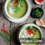 Aromatic Thai Pea Apple Velvet 9 Thai Style Pea and Apple Soup: Easy 7-Ingredient Vegan Recipe in Under 30 Minutes