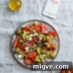 Effortless Greek Salad 9 Easy Greek salad, made with 7 simple ingredients, a fuss-free vegetarian recipe for a healthy meal any day.