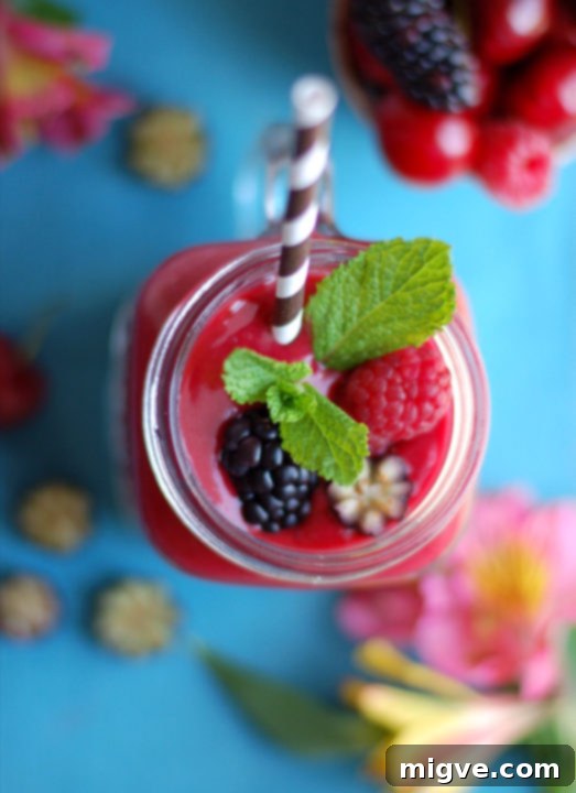 Tropical Cherry Bliss 5 Cherry and Coconut Smoothie