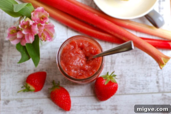Cardamom-Kissed Strawberry Rhubarb Jam 4 Easy Homemade Strawberry and Rhubarb Jam with Cardamom - Recipe Highlights