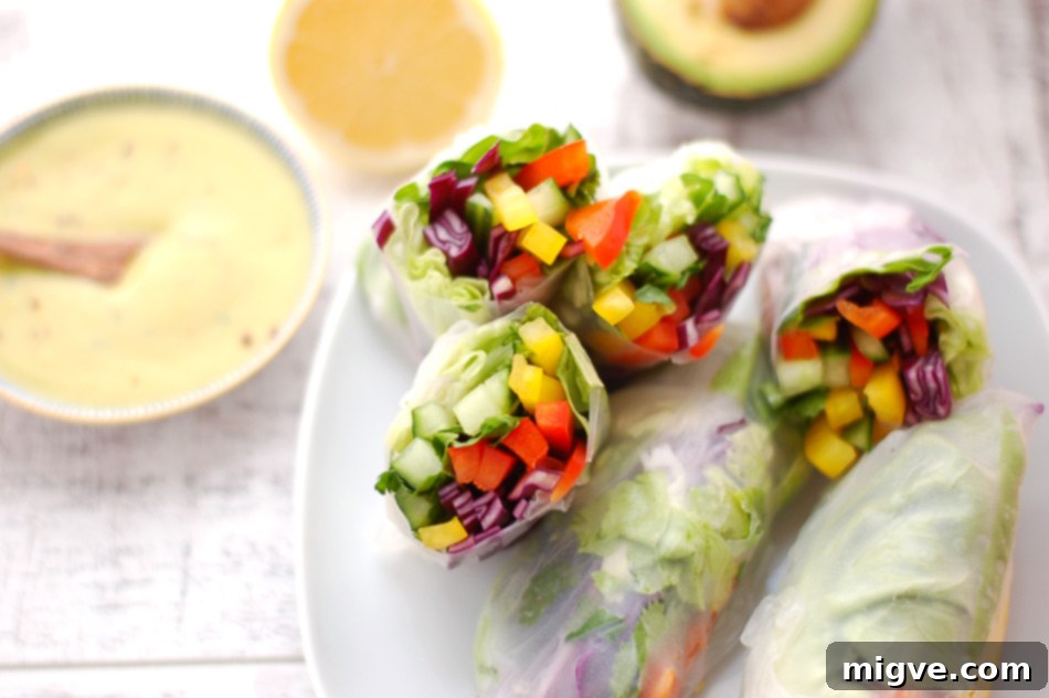 Delicious and Healthy Vegetable Spring Rolls