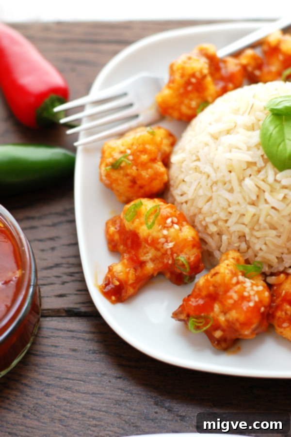 Glazed Sweet Heat Cauliflower 4 Spicy Cauliflower in Sticky Sauce