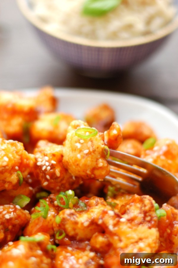 Glazed Sweet Heat Cauliflower 5 Cauliflower in Sweet and Spicy Sauce