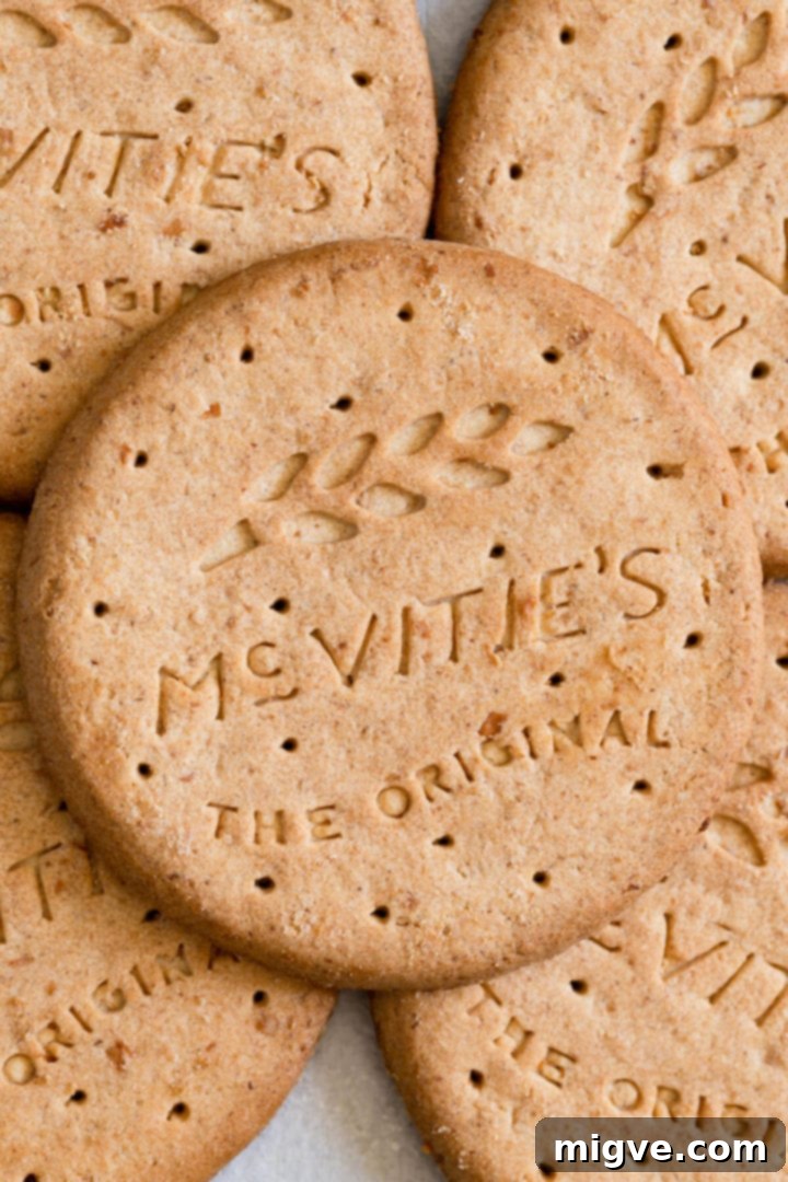 Lemon Raspberry Cheesecake Delights 4 Top-down close-up of digestive biscuits, the base for the cheesecake crust