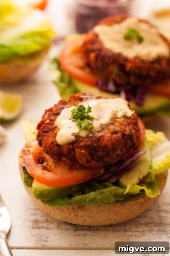 Veggie Burger with Mustard Dresssing - A culinary delight that pairs perfectly with freshly mastered photo editing skills.