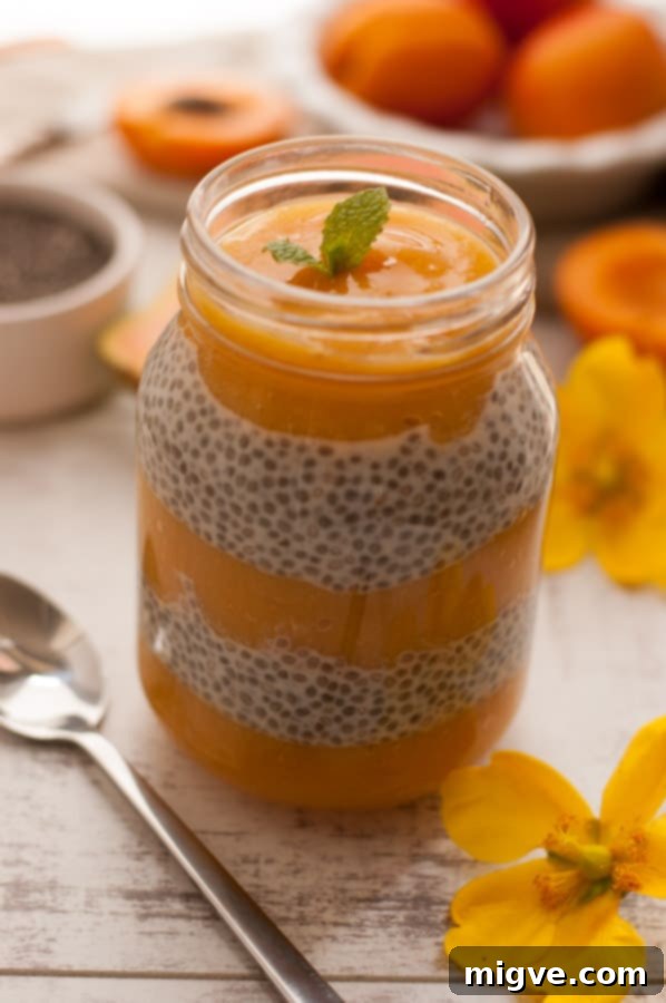 Layered Mango Papaya Chia Pudding: A vibrant, healthy, and easy-to-make breakfast or snack.