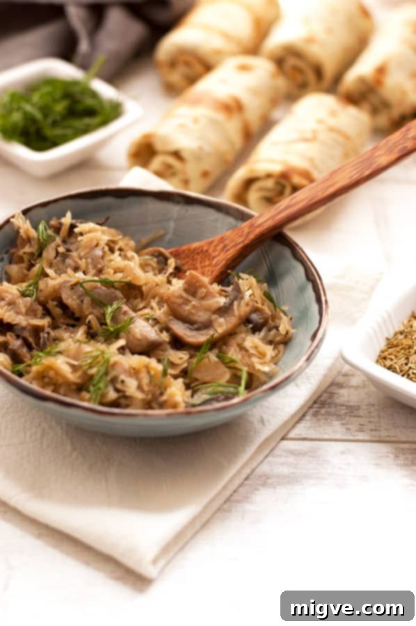 Savory Cabbage and Mushroom Croquettes 2 Traditional Cabbage and Mushroom Croquettes. This is vegan version of delicious eastern European dish full of flavor!