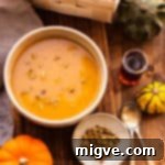 Small thumbnail of creamy roasted pumpkin soup for the recipe card
