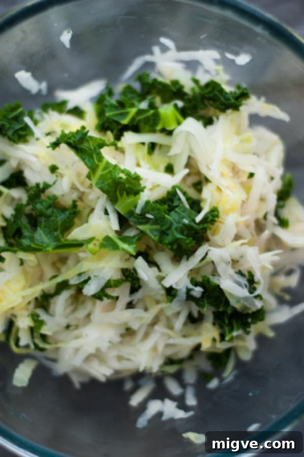 Hearty Potato, Kale, and White Cabbage Rosti