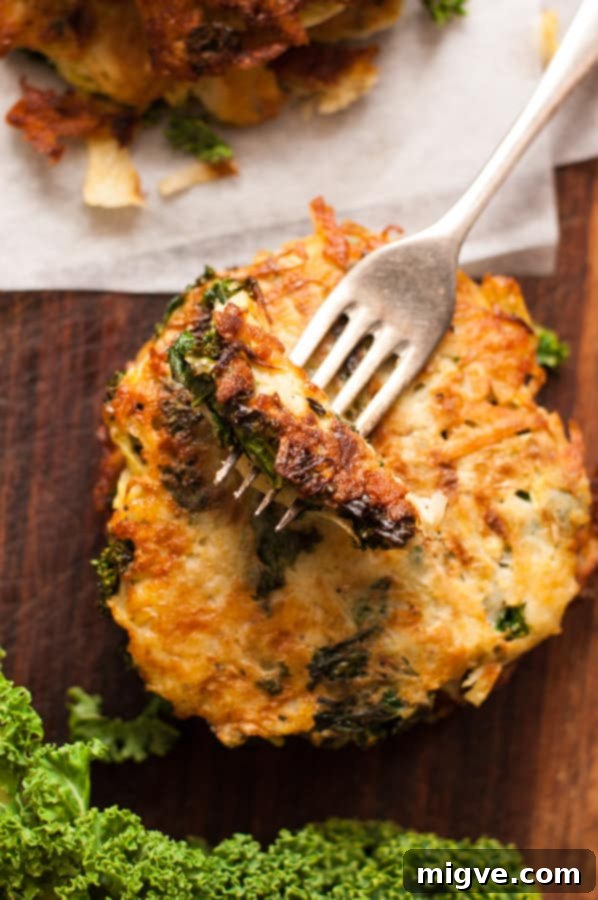 Easy and Quick Potato Rosti with Kale and Cabbage - Use Up Your Fridge Leftovers!