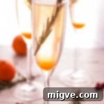 Midnight Breeze Elixir 8 A glass of New Year's Breeze Cocktail with garnishes.