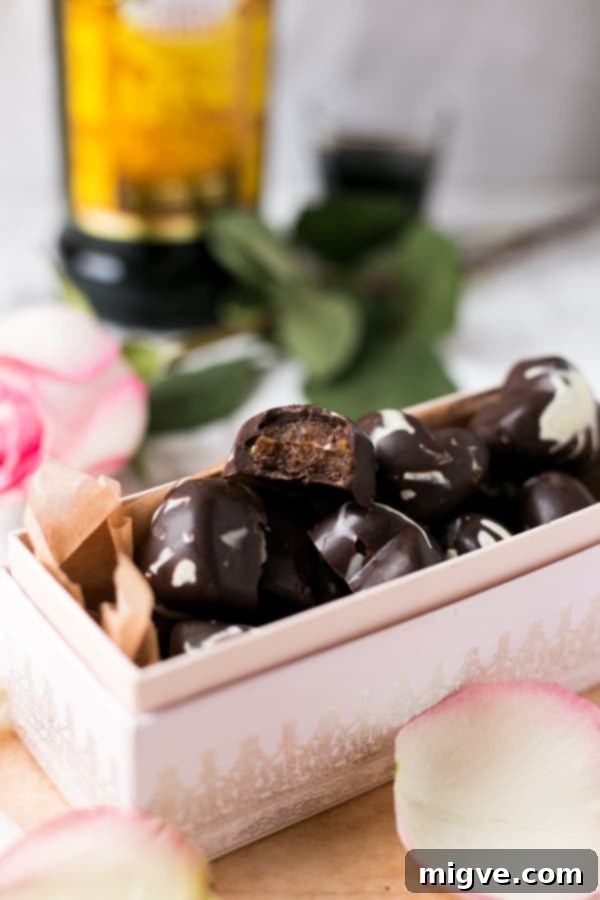 Close-up of Homemade Caramel Mocha Chocolates for a Decadent Treat | via @annabanana.co