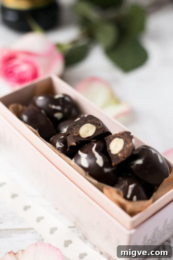 Finished plate of Caramel Mocha Chocolates, ready to be enjoyed or gifted | via @annabanana.co