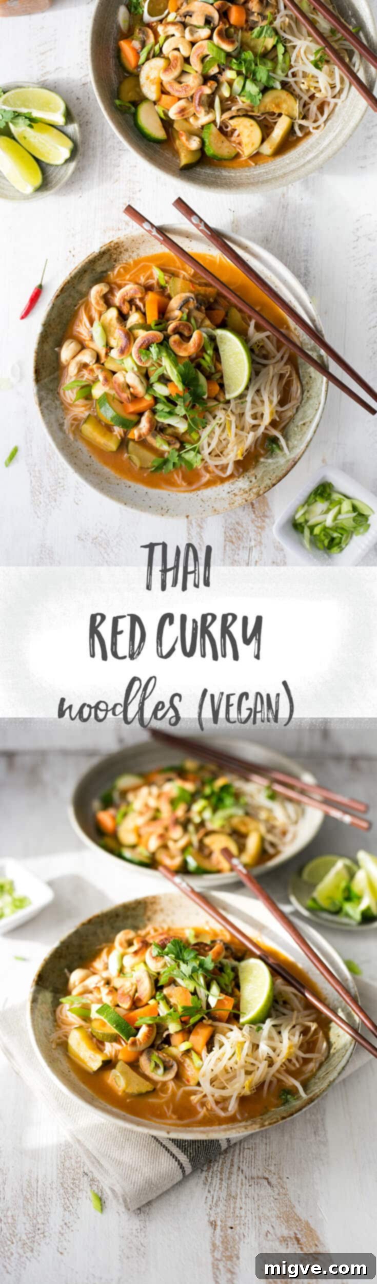 Northern Thai Khao Soi Coconut Curry Noodles 10 Super easy recipe for Thai red curry noodles. Packed with fantastic flavors and aromas, you will fall in love with it! | via @annabanana.co
