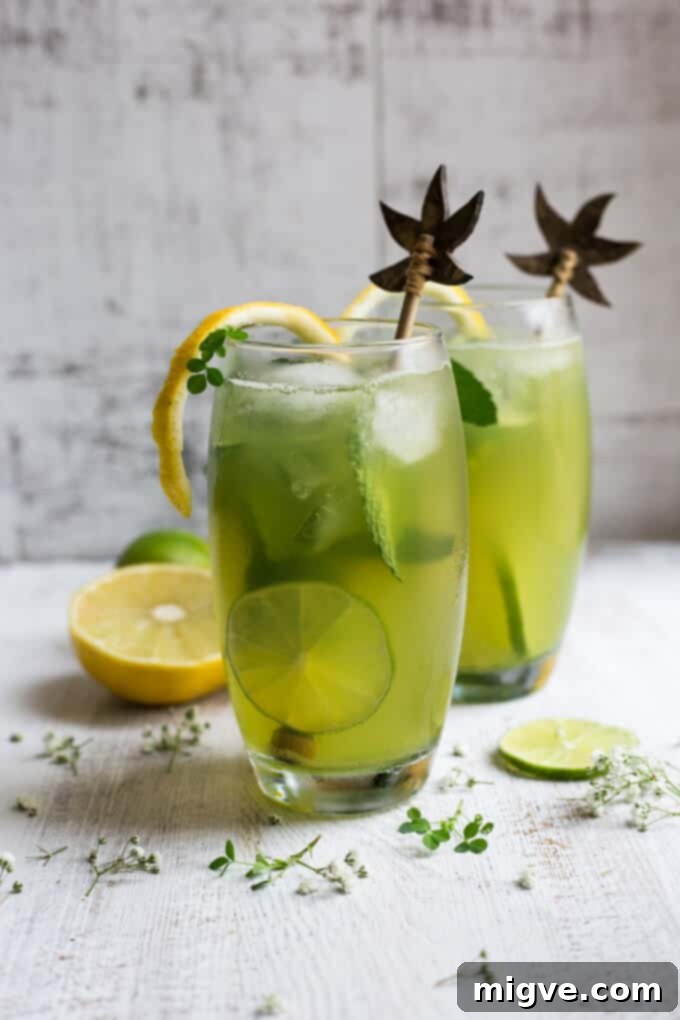 Super fragrant bergamot mojito recipe! Refreshing classic cocktail with a twist, perfect green drink for St Patrick's Day! | via @annabanana.co