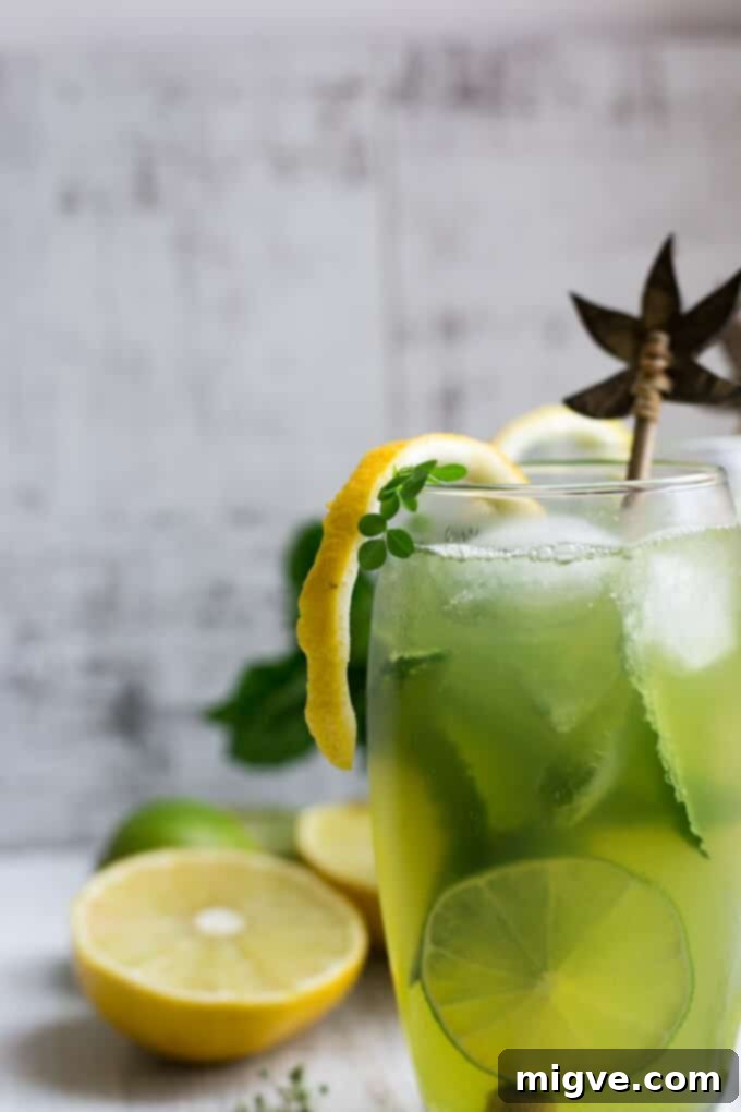 Super fragrant bergamot mojito recipe! Refreshing classic cocktail with a twist, perfect green drink for St Patrick's Day! | via @annabanana.co