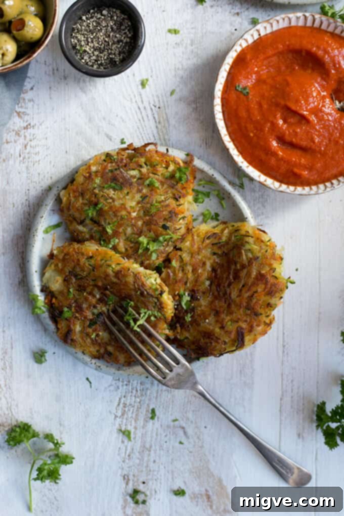 Simple and Quick Vegetable Fritters with Smoky Salsa Recipe, ideal for busy weeknights