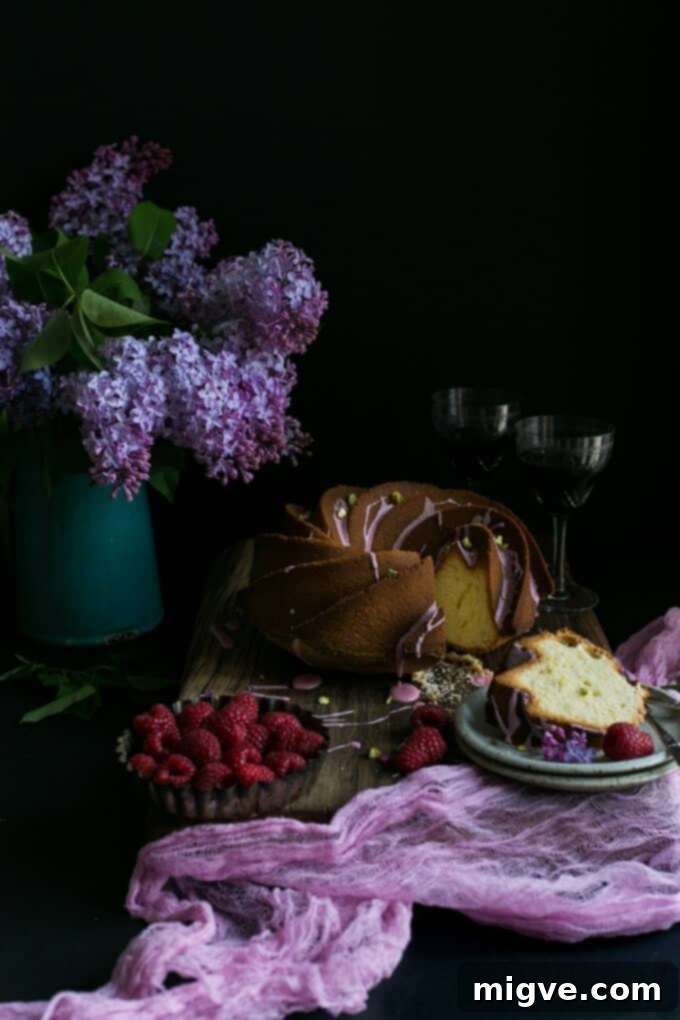 Blush Pink Vegan Lemon Bundt 4 Effortlessly prepared vegan lemon bundt cake with stunning pink icing and crunchy pistachio topping | via @annabanana.co