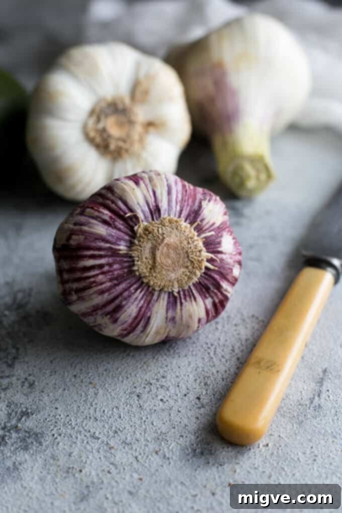 Zesty Lemon Pappardelle with Vibrant Basil-Kale Pesto 2 Fresh garlic ready to be used in a quick lemon pappardelle with basil and kale pesto recipe