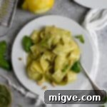 Zesty Lemon Pappardelle with Vibrant Basil-Kale Pesto 7 Fresh lemon pappardelle with basil and kale pesto