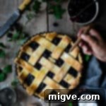 Homemade blackberry jam lattice tart, perfect fall dessert