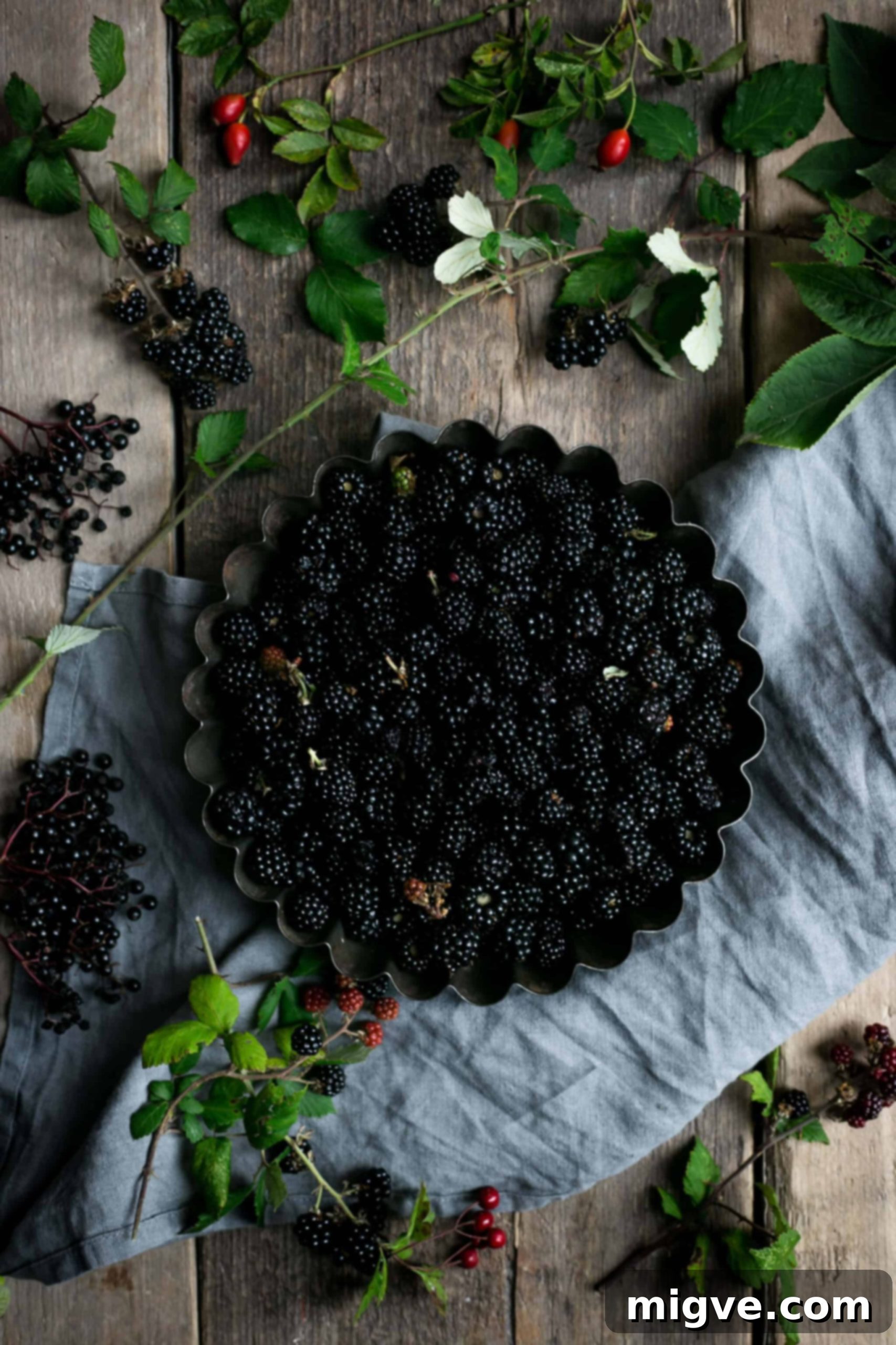 Delicious blackberry jam and lattice tart dessert