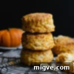 Delicious pumpkin and cheese scones