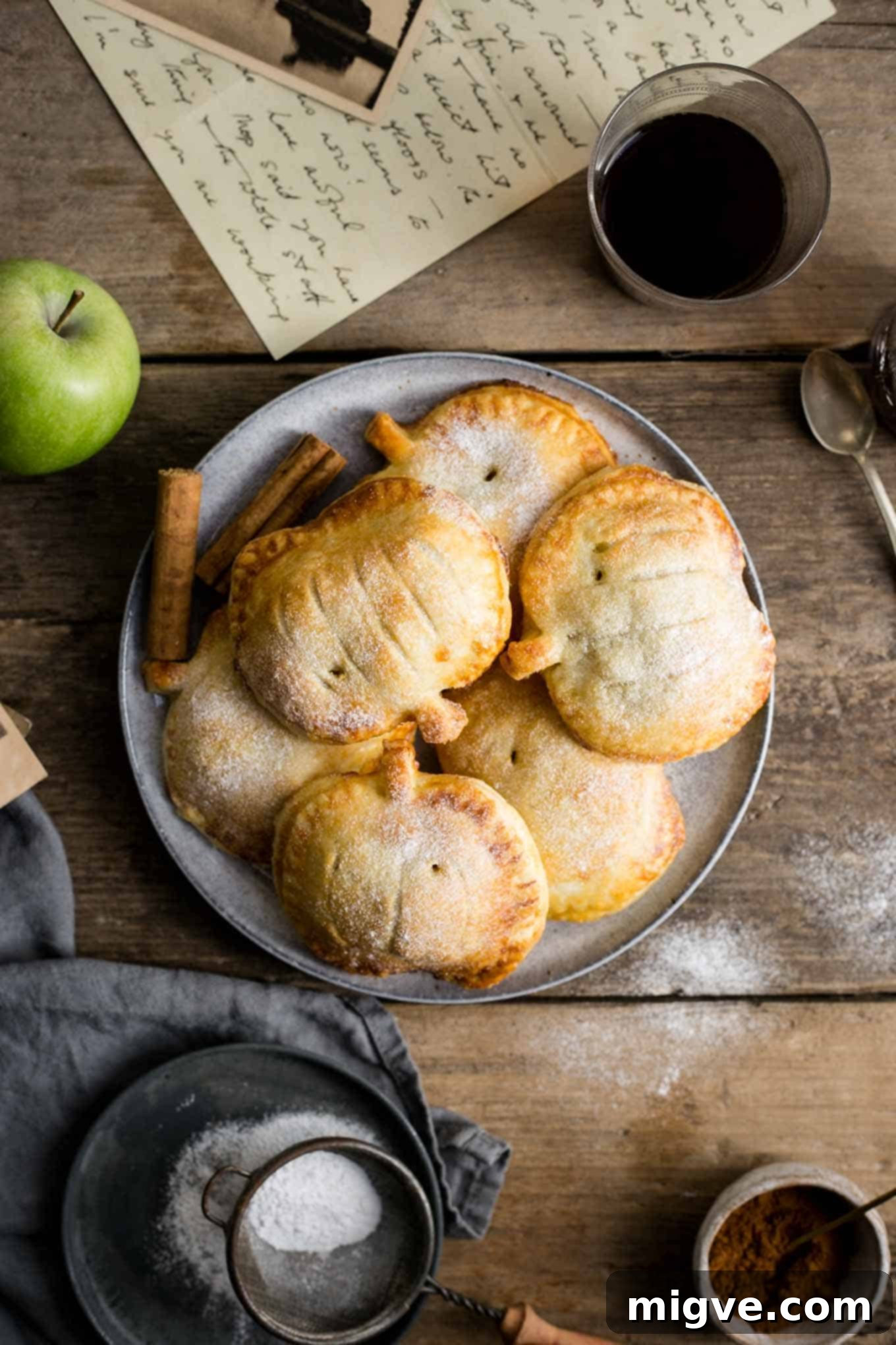 Warm Spiced Apple Pumpkin Pockets 8 Mini spiced apple and pumpkin pies, a delightful and easy dessert idea.