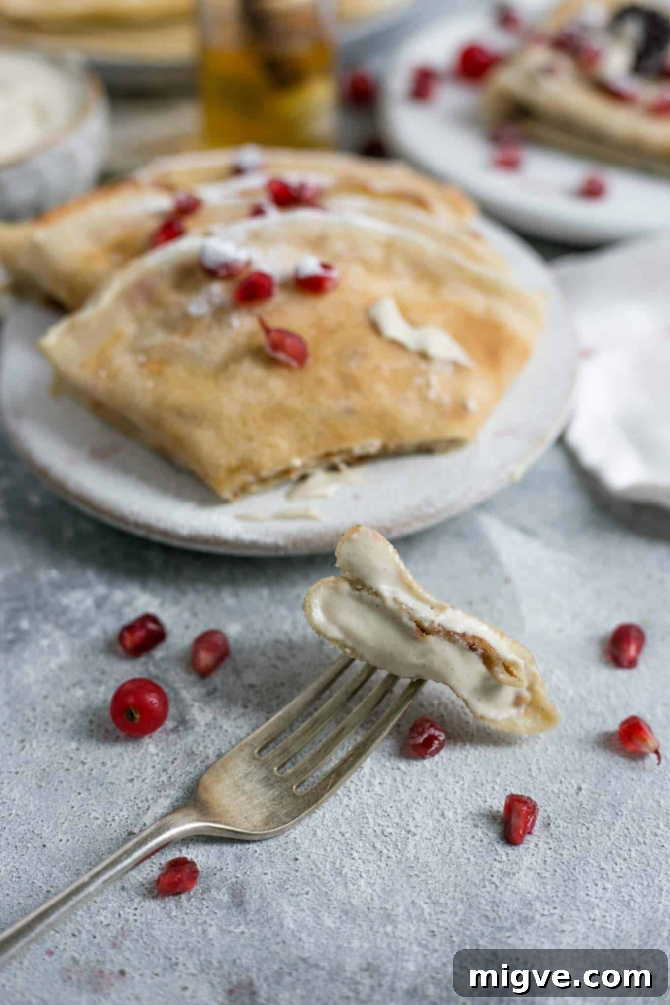 Super tasty, easy, and delicious vegan French crepes using only a handful of ingredients, perfect for breakfast or dessert!
